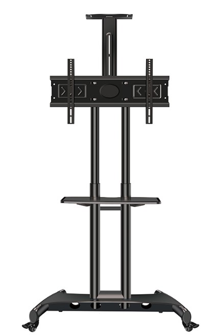 Height Adjustable Rolling TV Cart